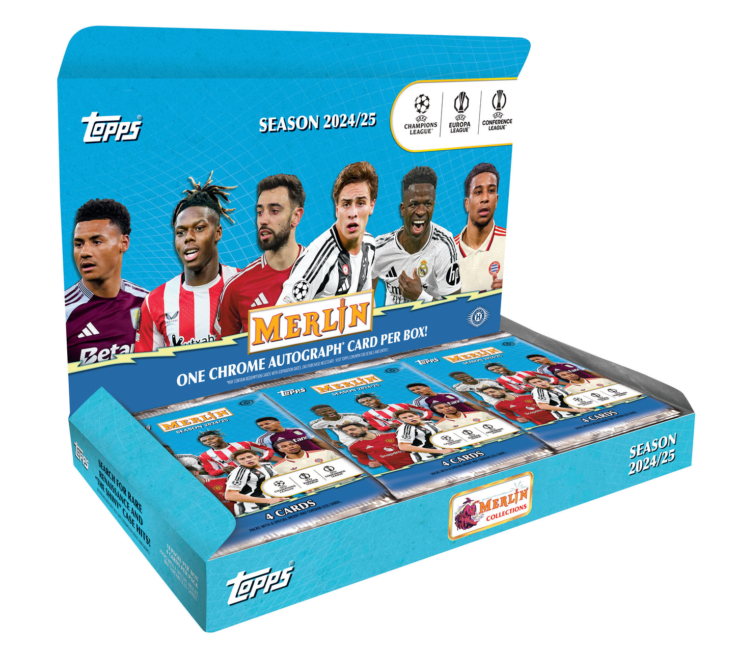 Pre Order - 2024-25 Topps Merlin Chrome Soccer Hobby Box