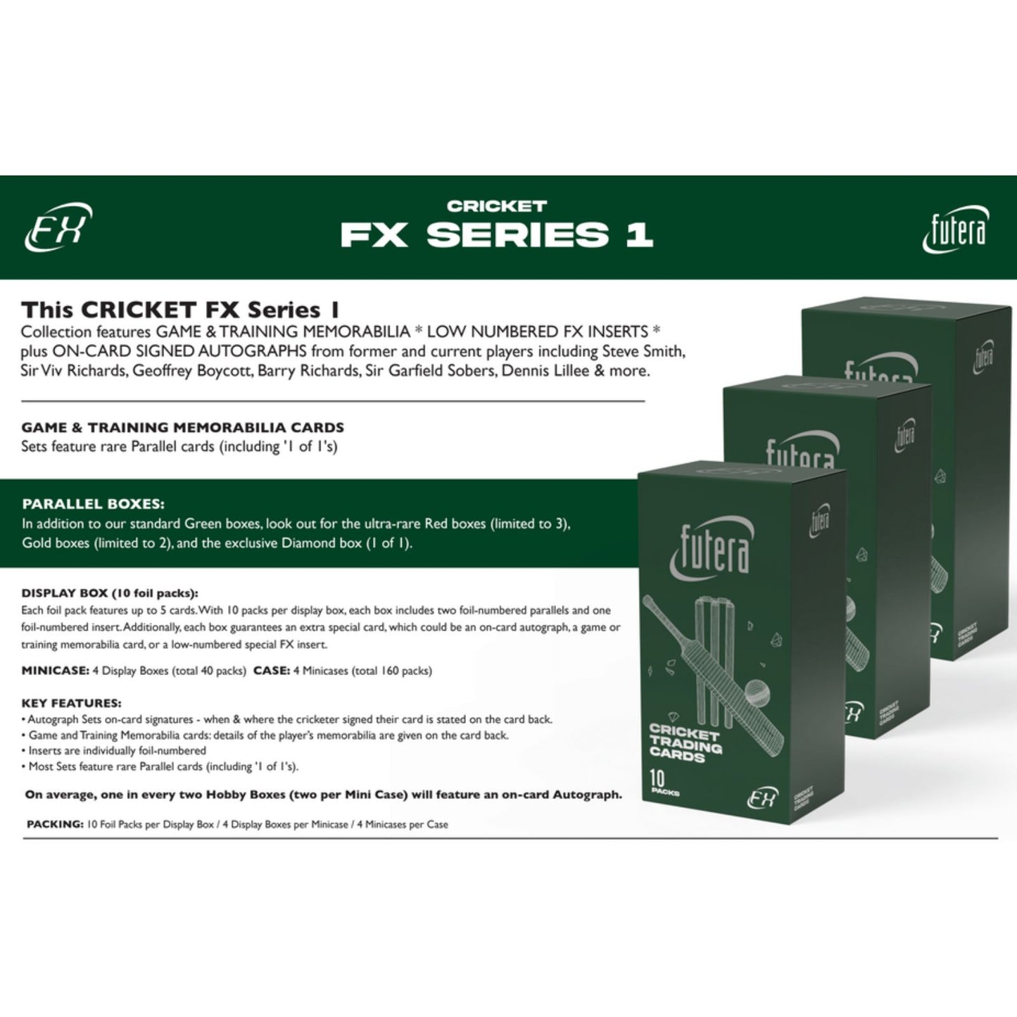 Pre Order - 2026 Futera Cricket FX Series 1