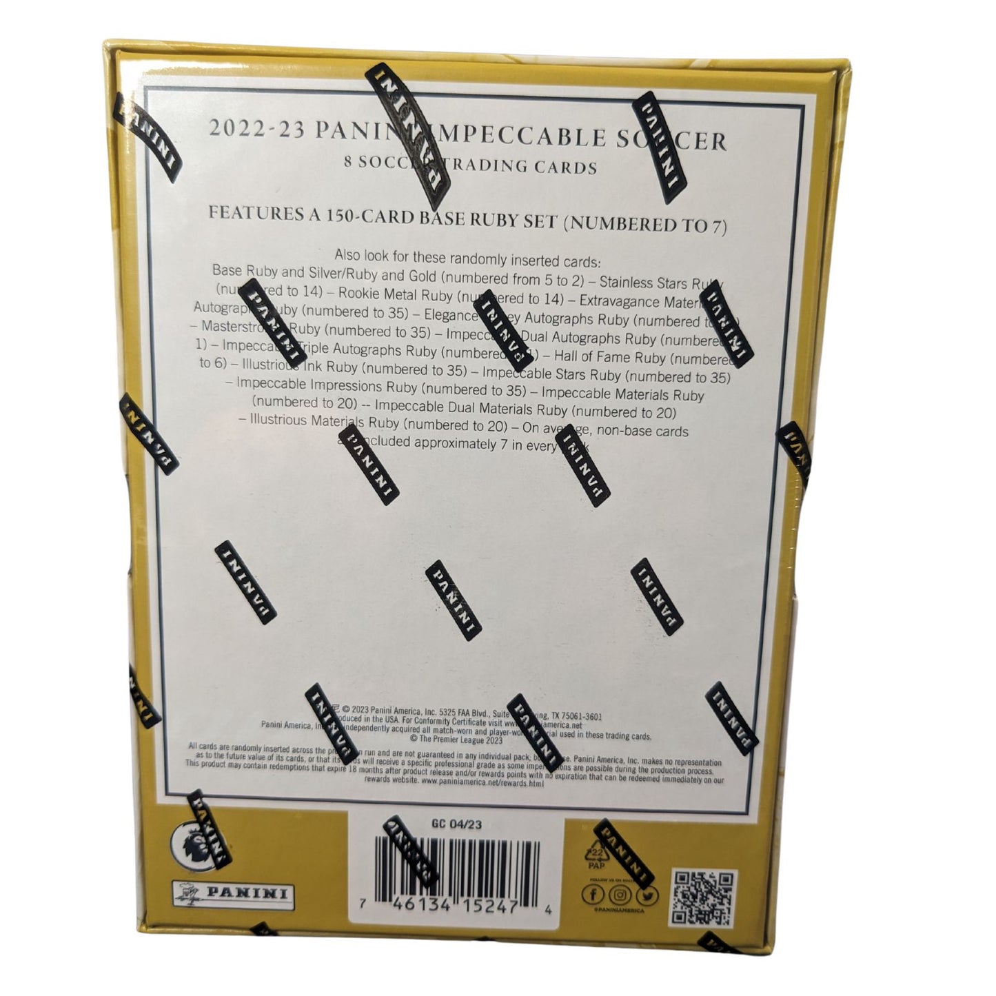 2022-23 Panini Impeccable Soccer ASIA Tmall Box