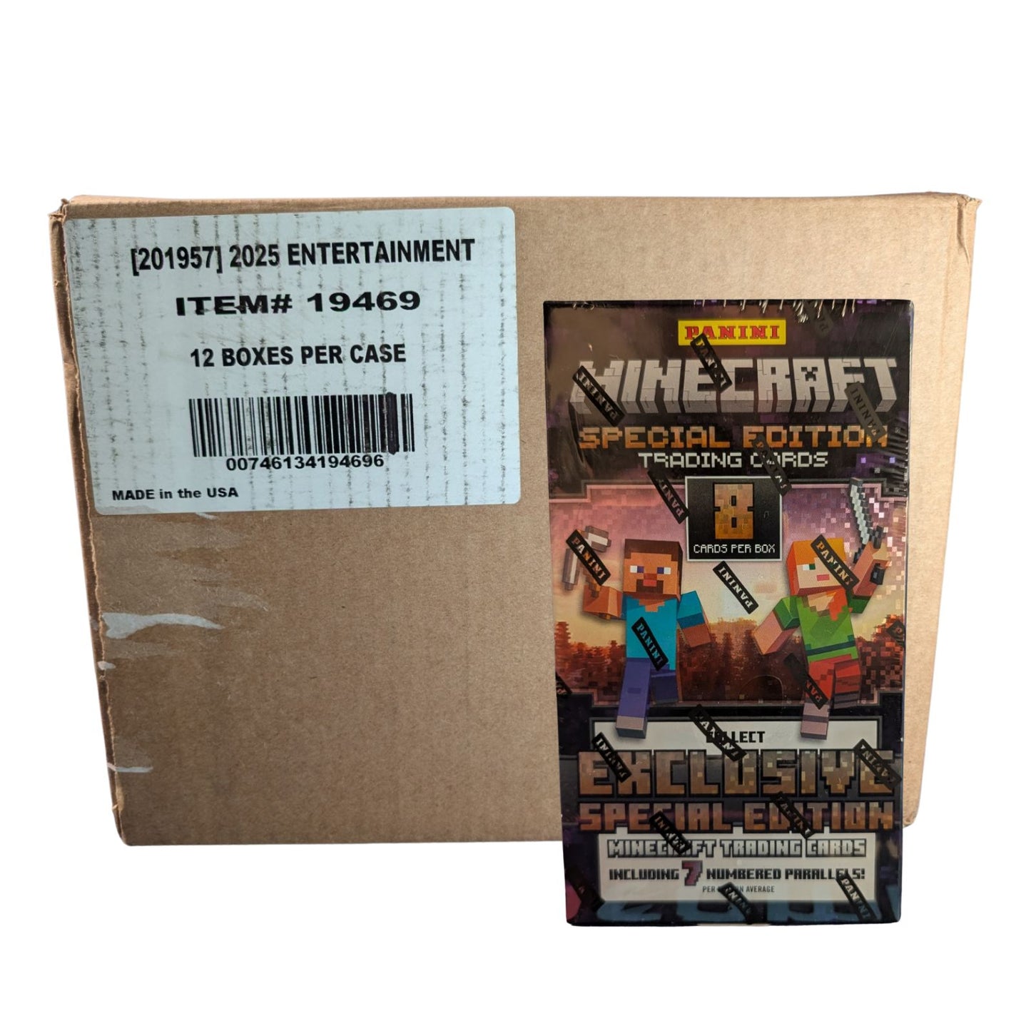 2025 Panini Minecraft Special Edition Trading Cards Hobby Box - Sealed Case (12 Boxes)