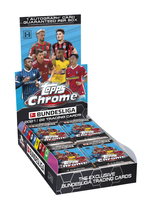 Boîte de loisirs de football Topps Chrome Bundesliga 2021-22