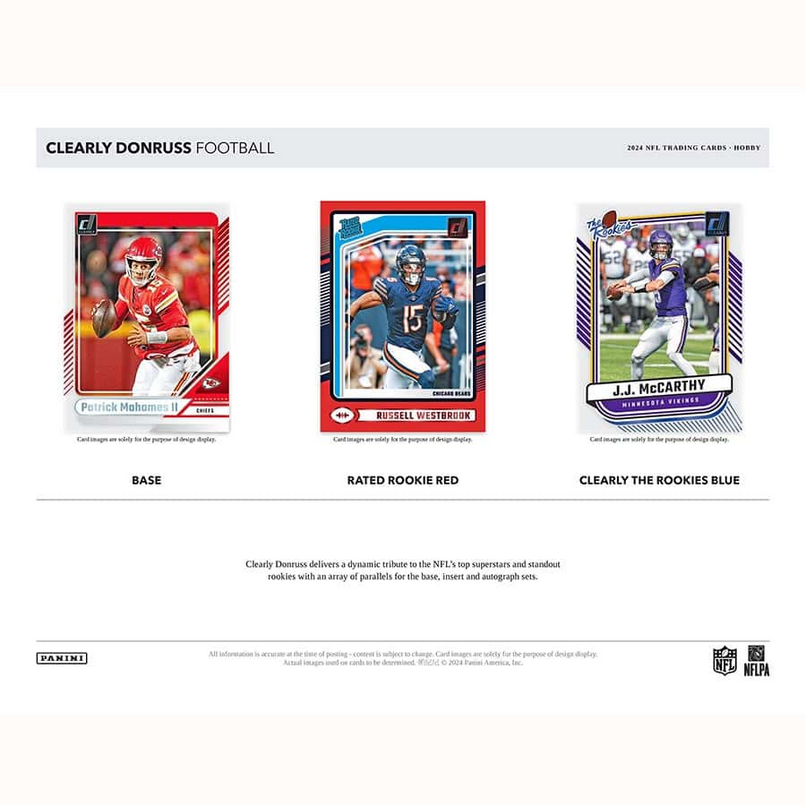 Pre Order - 2024 Panini Clearly Donruss Football Hobby Box
