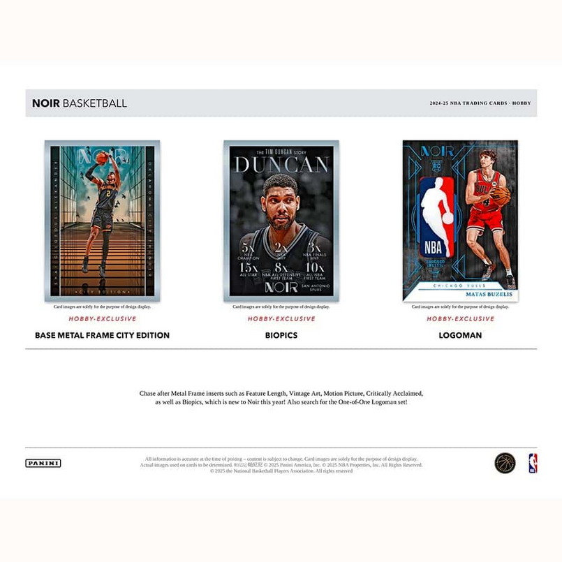 2024-25 Panini NOIR Basketball Hobby Box