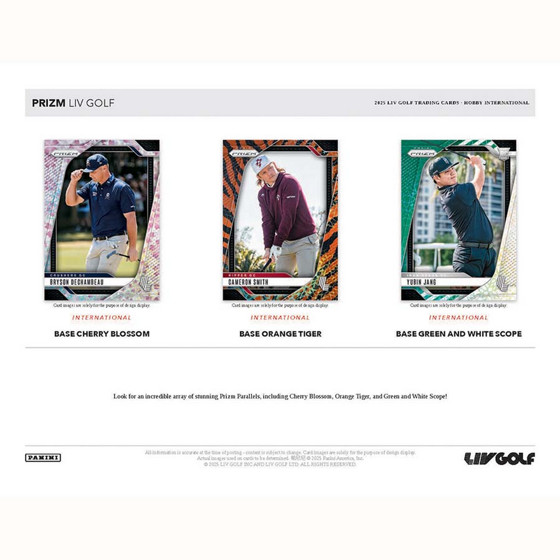 2025 Panini Prizm LIV Golf Hobby Box