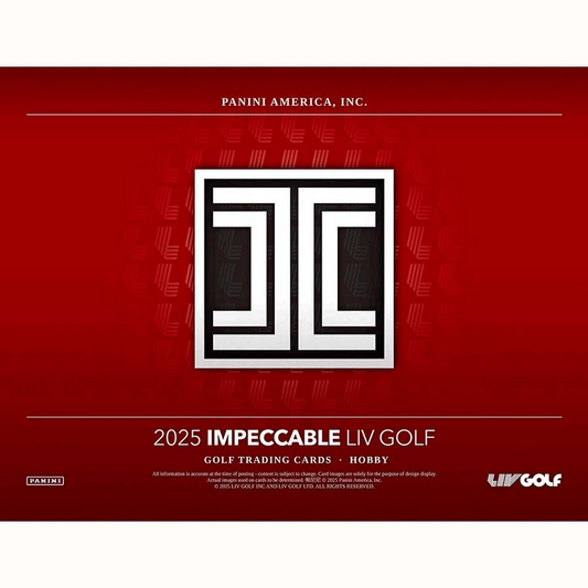 Pre Order - 2025 Panini Impeccable LIV Golf Hobby Box