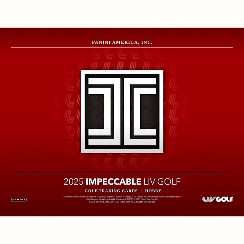 Pre Order - 2025 Panini Impeccable LIV Golf Hobby Box