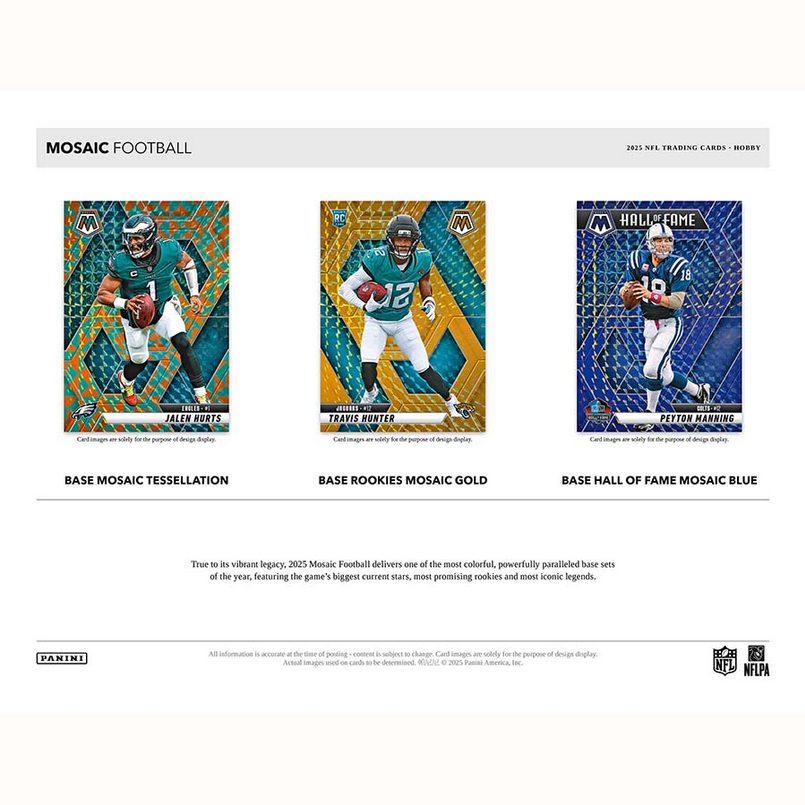 Pre Order - 2025 Panini Mosaic Football Hobby Box