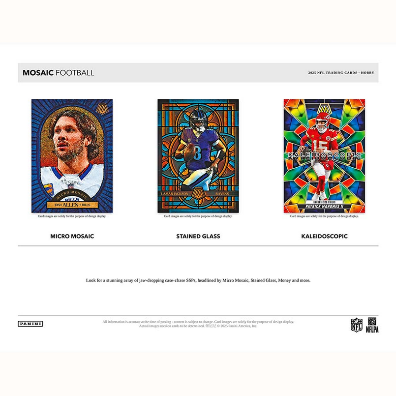 Pre Order - 2025 Panini Mosaic Football Hobby Box