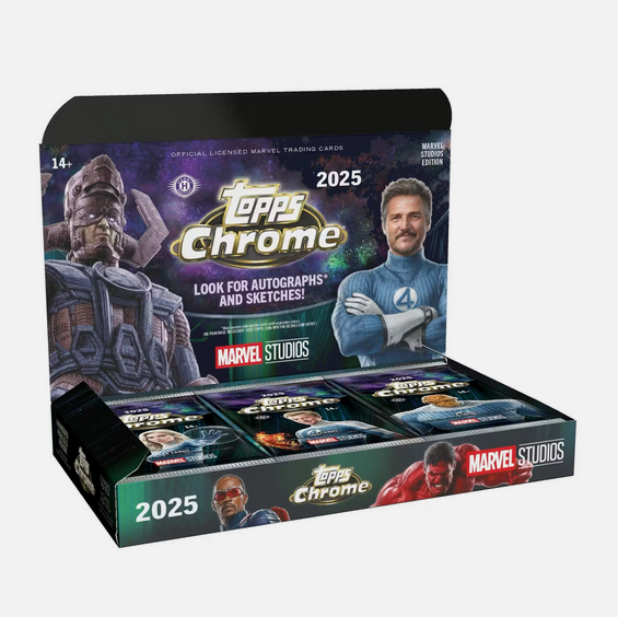 Pre Order - 2025 Topps Chrome Marvel Studios Hobby Box