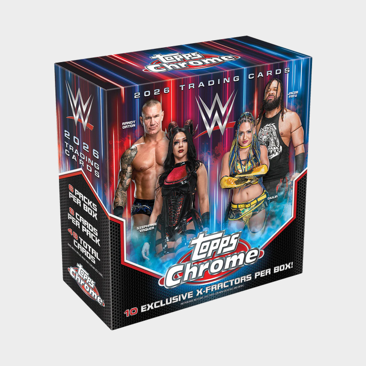 Pre Order - 2026 Topps Chrome WWE Wrestling Mega Box