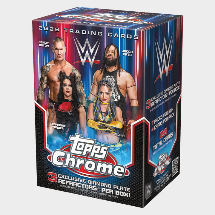 Pre Order - 2026 Topps Chrome WWE Wrestling Blaster / Value Box