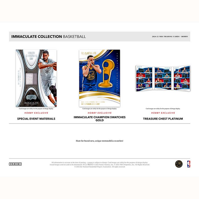 Pre order - 2024-25 Panini Immaculate Basketball Hobby Box