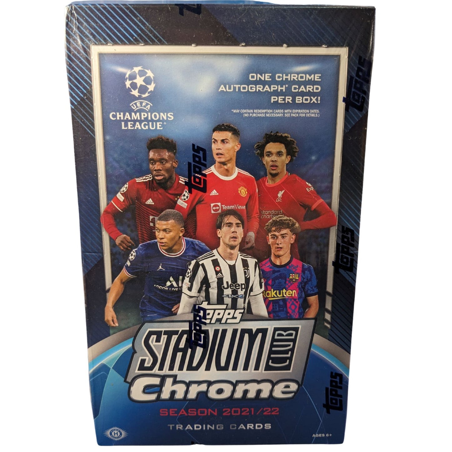 2021-22 Topps Stadium Club Chrome UEFA Champions League Hobby Box
