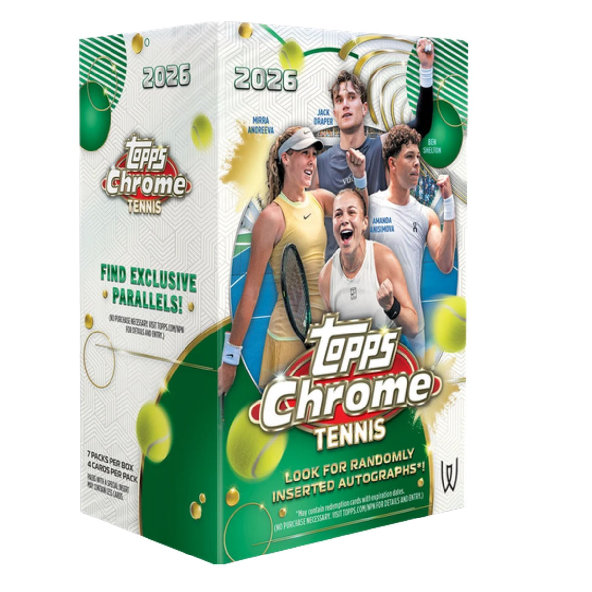 Pre Order - 2026 Topps Chrome Tennis Value / Blaster Box