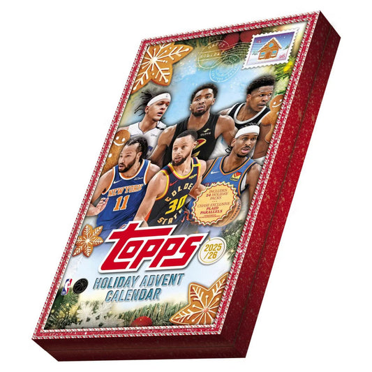 PreOrder - 2025-26 Topps Holiday Basketball Countdown Calendar Box