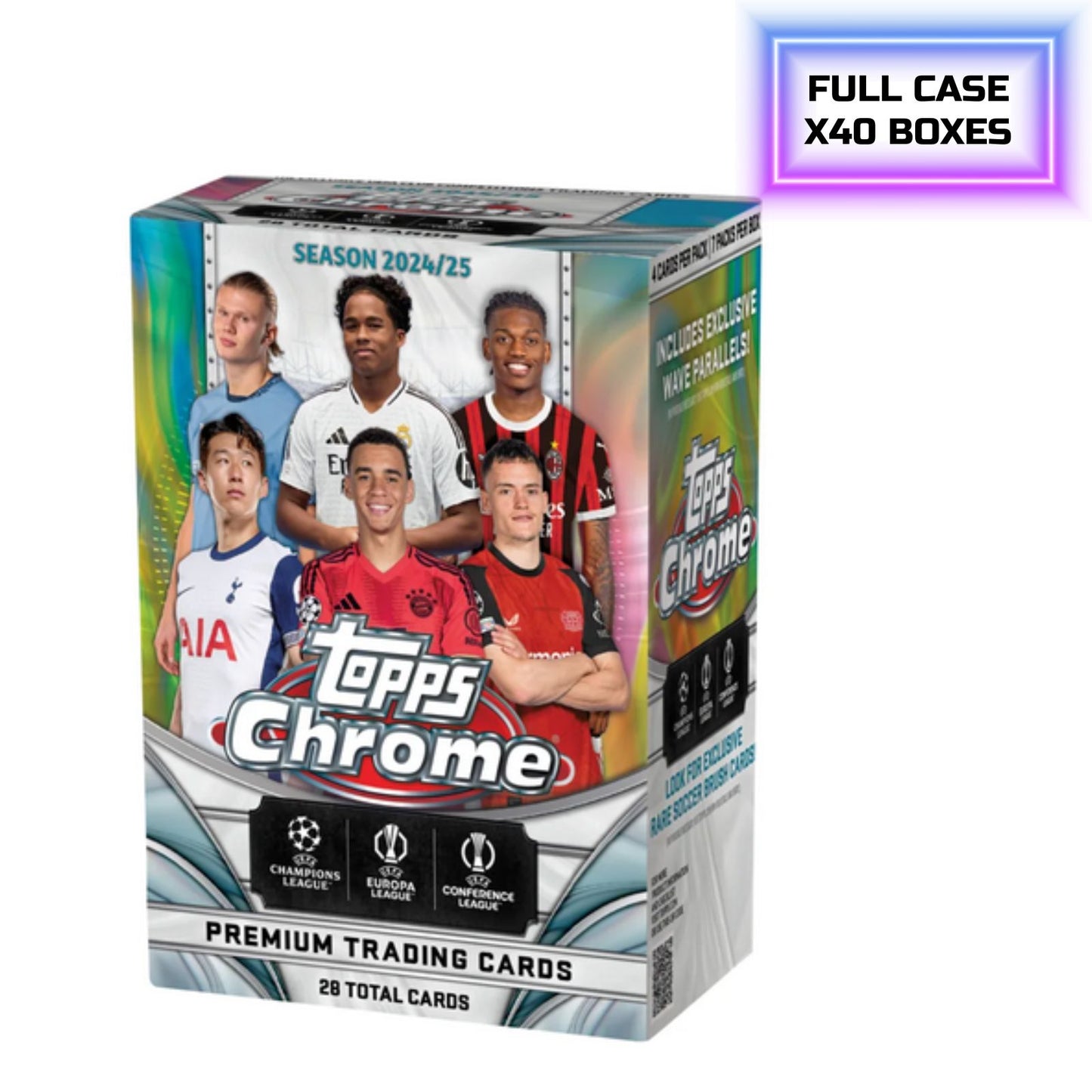 Pre Order - 2024-25 Topps Chrome UCC Soccer Blaster Box Sealed Case (40 Boxes)