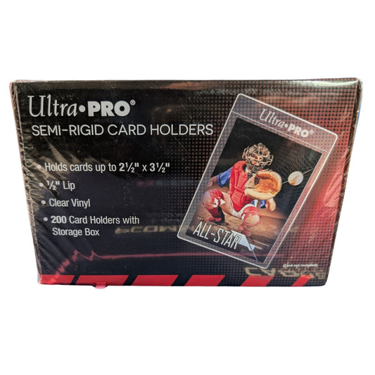 Ultra Pro Semi-Rigid Card Holders Box (200 Trading Card Holders)