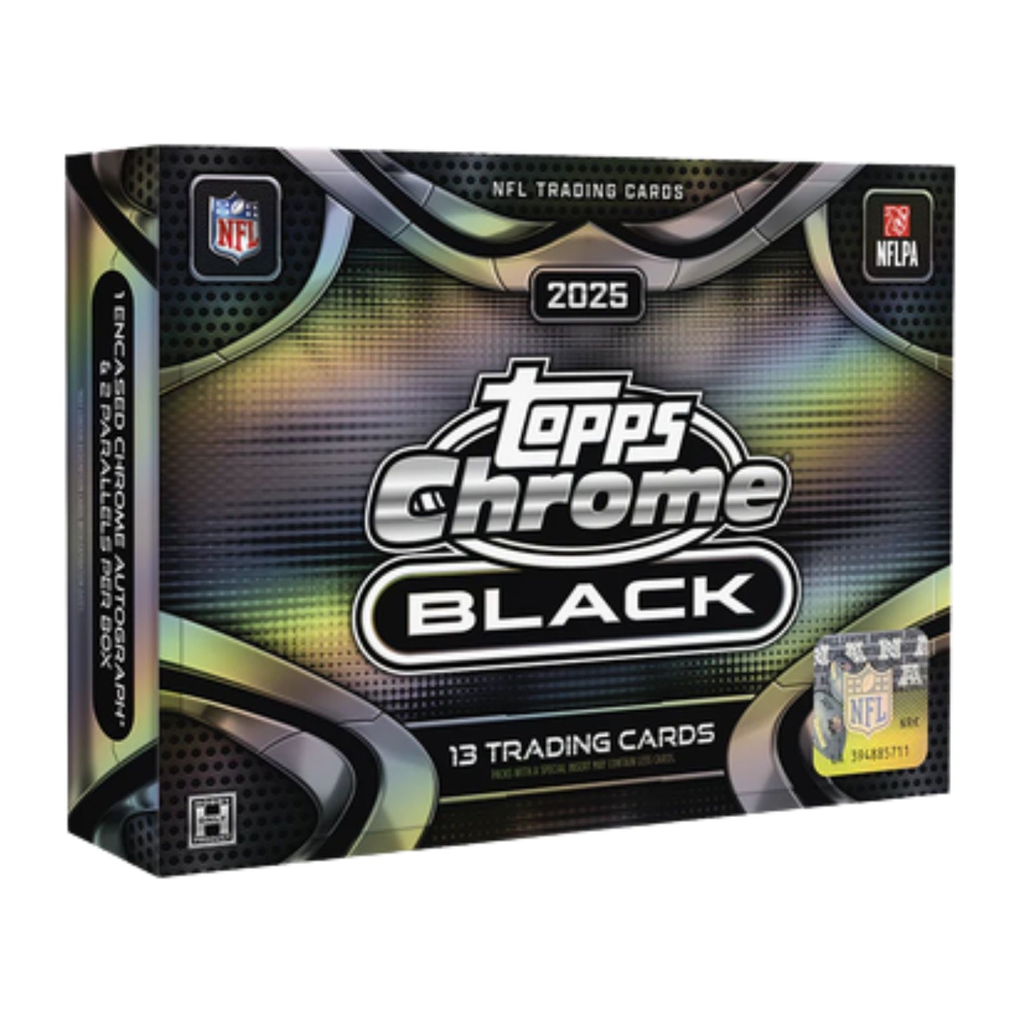 Pre Order - 2025 Topps Chrome Black Football Hobby Box