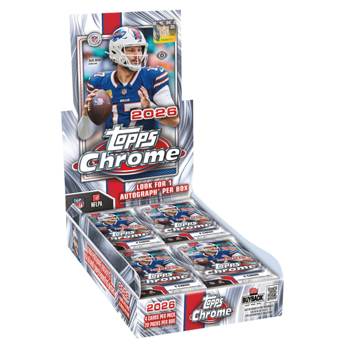 Pre Order - 2026 Topps Chrome Football Hobby box
