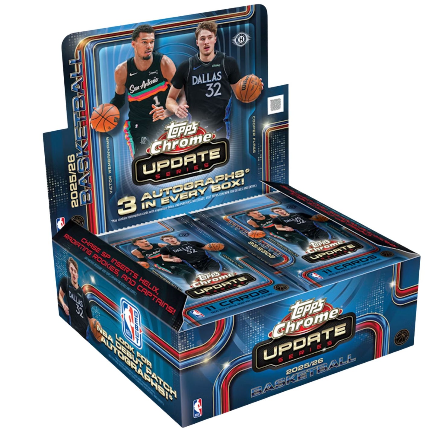 2025-26 Topps Chrome Update Series Basketball Hobby Jumbo Box