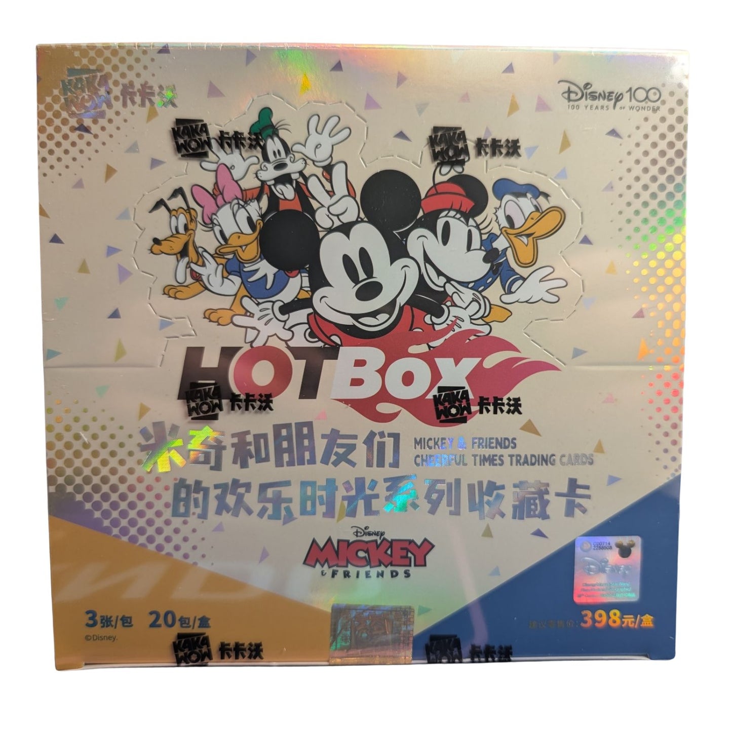 Kakawow Hotbox Disney 100 - Mickey and Friends Cheerful Times Trading Cards Box
