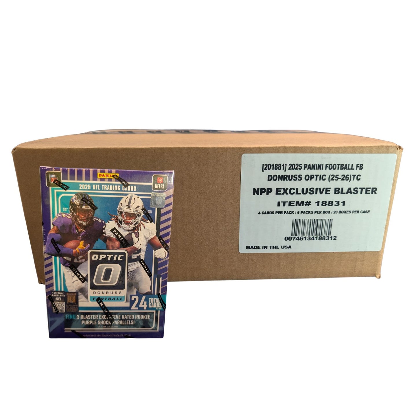 2025 Panini Donruss Optic Football Blaster Box Sealed Case (20 Boxes)