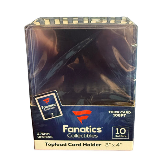 108pt Fanatics Collectibles Toploaders 3x4 Inch 10 Pack