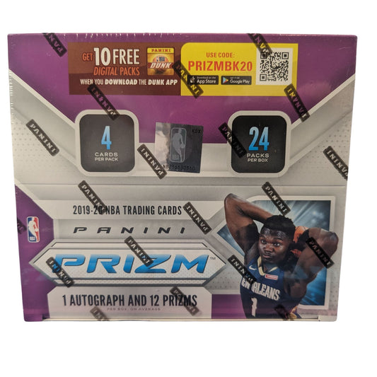Prizm basketball cards box from 2019-20