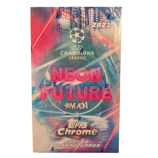 2020-21 Topps Chrome UCL Neon Future Steve Aoki Soccer Hobby Box