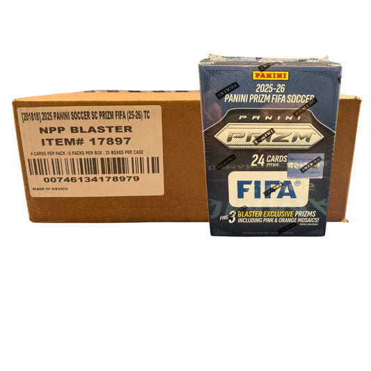 2025-26 Panini Prizm FIFA Soccer Blaster Box Sealed Case (20 Boxes)