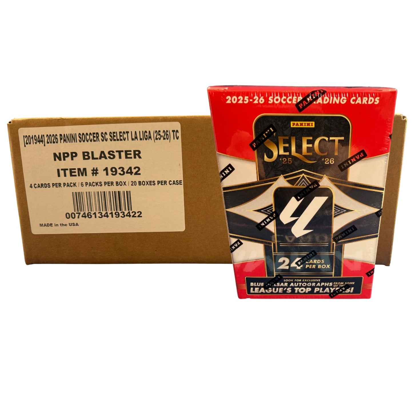 2025-26 Panini Select La Liga Soccer Blaster Box Sealed Case (20 Boxes)
