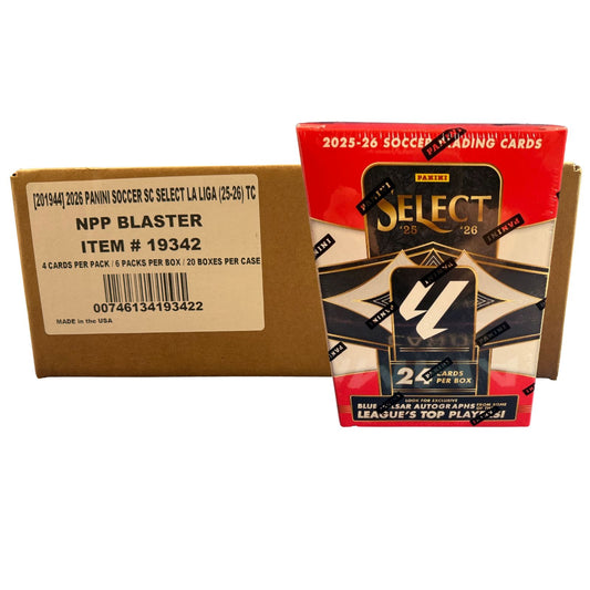 2025-26 Panini Select La Liga Soccer Blaster Box Sealed Case (20 Boxes)
