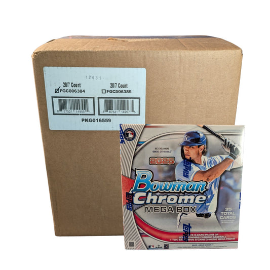 Pre Order - 2025 Bowman Chrome Baseball Mega Box Sealed Case (20 Boxes)