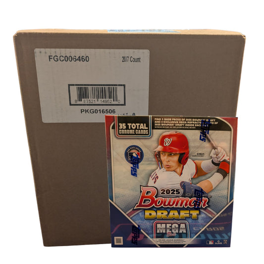 Pre Order - 2025 Topps Bowman Draft Baseball Mega Box Sealed Case (20 Boxes)