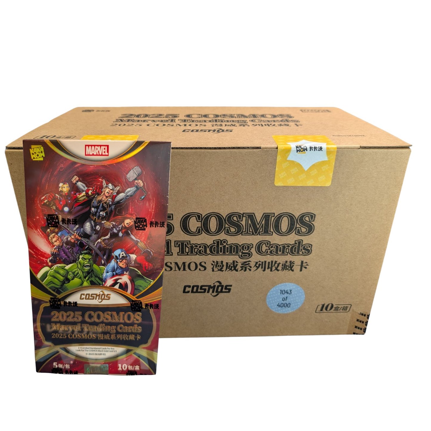 2025 Kakawow Cosmos Marvel Trading Cards Hobby Box Seakled Case (10 Boxes)