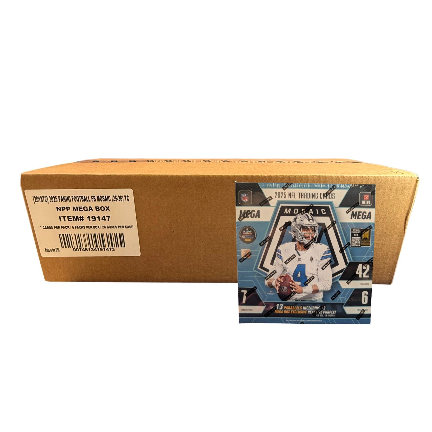 2025 Panini Mosaic Football Mega Box Sealed Case (20 Boxes)