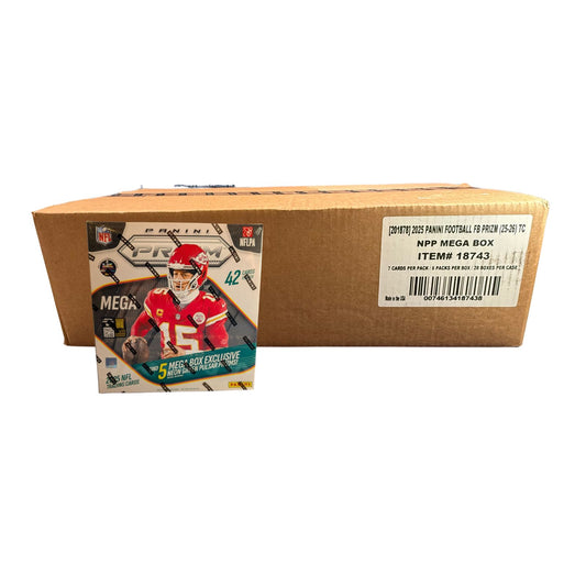 2025 Panini Prizm Football Mega Box Sealed Case (20 Boxes)