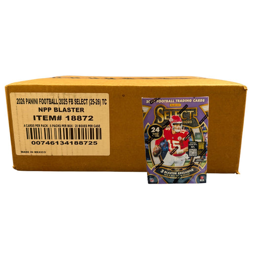 2025 Panini Select Football Blaster Box Sealed Case (20 Boxes)