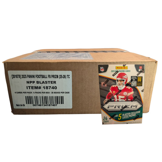 2025 Panini Prizm Football Blaster Box Sealed Case (20 Boxes)