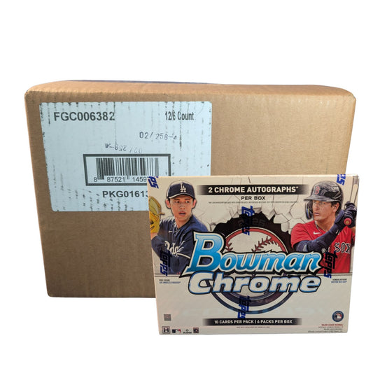 Pre Order - 2025 Bowman Chrome Baseball Hobby Box Sealed Case (12 Boxes)