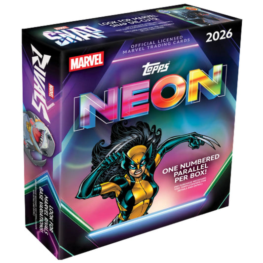 Pre Order - 2026 Topps Marvel Neon Mega Box
