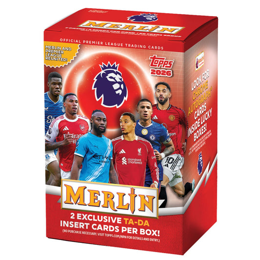 Pre Order - 2026 Topps Merlin Premier League Value / Blaster Box