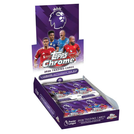 Pre Order - 2025-26 Topps Chrome Premier League Hobby Box