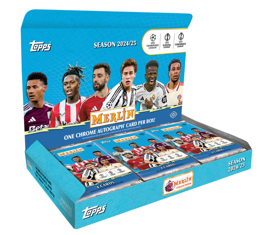 Pre Order - 2024-25 Topps Merlin Chrome Soccer Hobby Box
