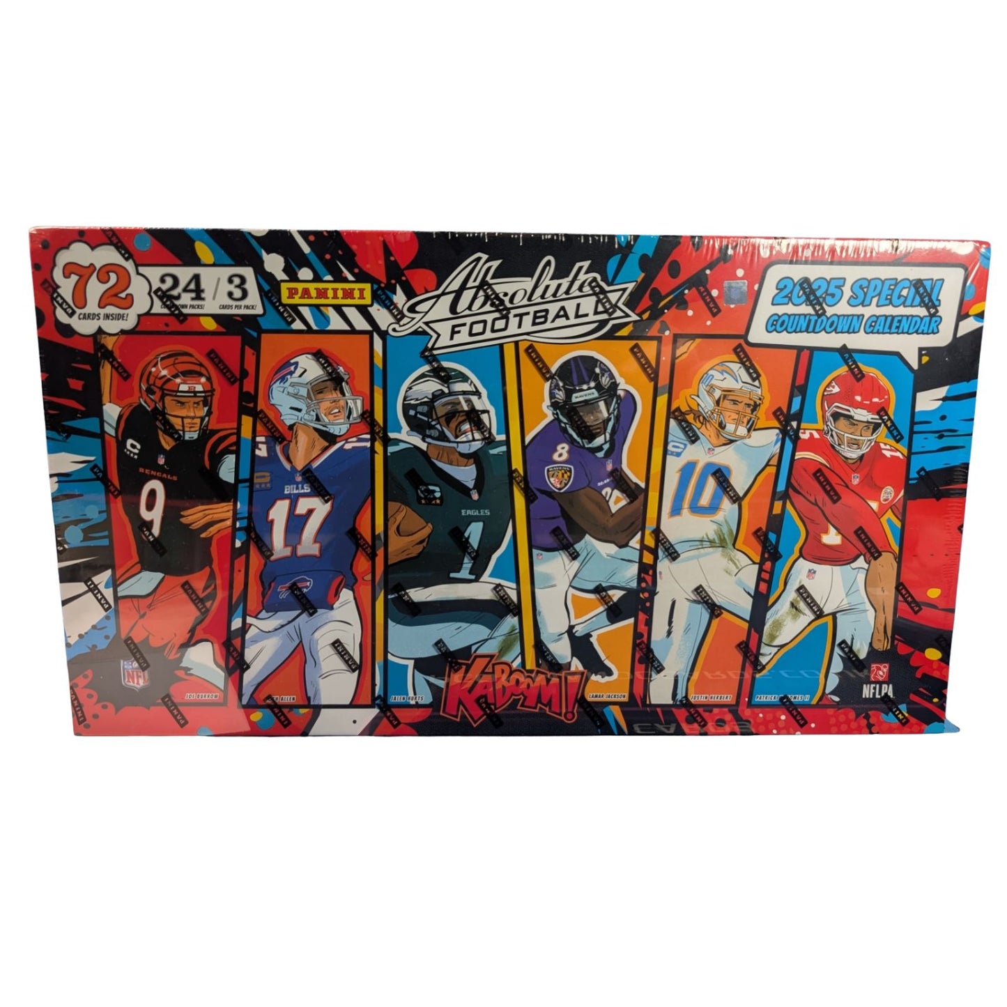 2025 Panini Absolute Football Kaboom Countdown Calendar