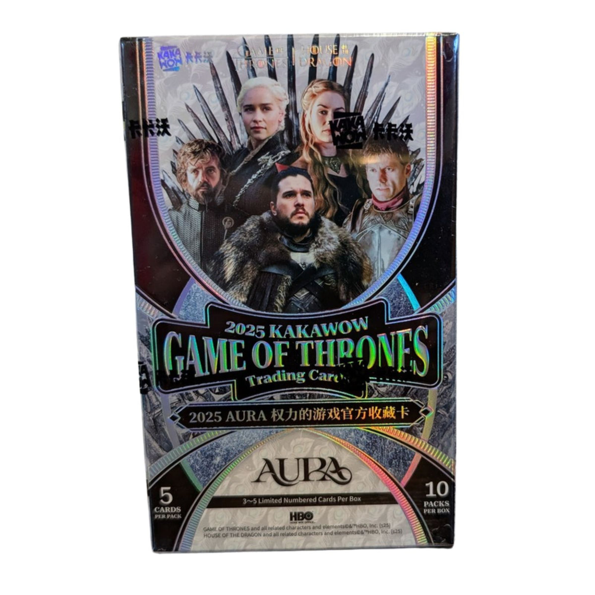2025 Kakawow Aura Game of Thrones Trading Cards Regular Box