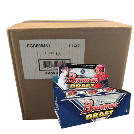 2025 Topps Bowman Draft Baseball Hobby Box Sealed Case (8 Boxes)