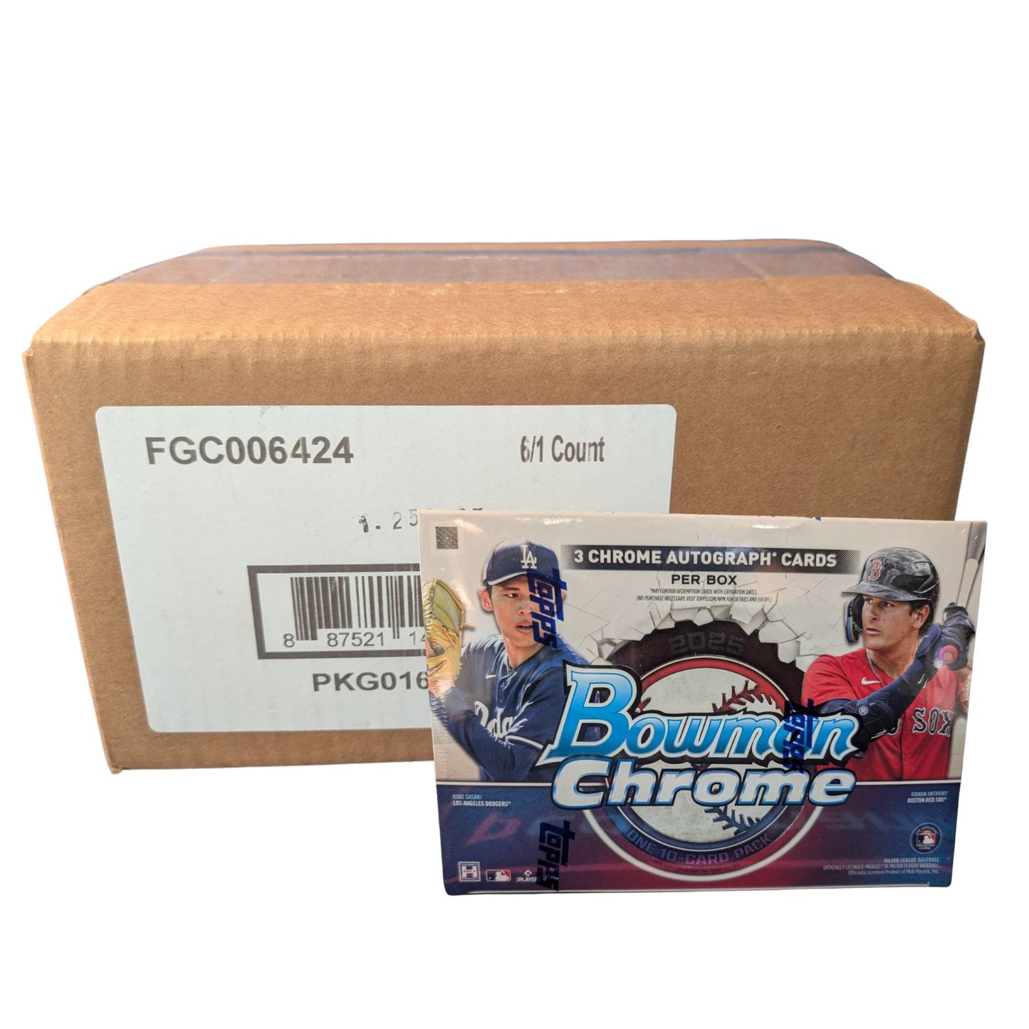 2025 Bowman Chrome Baseball Breakers Delight Sealed Case (6 Boxes)
