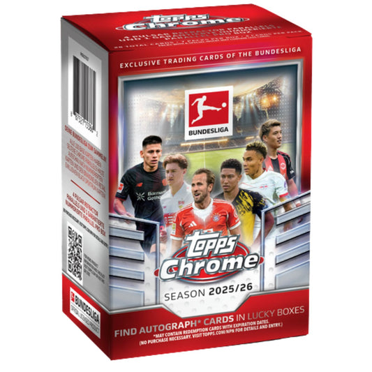 Pre Order - 2025-26 Topps Chrome Bundesliga Soccer Value / Blaster Box
