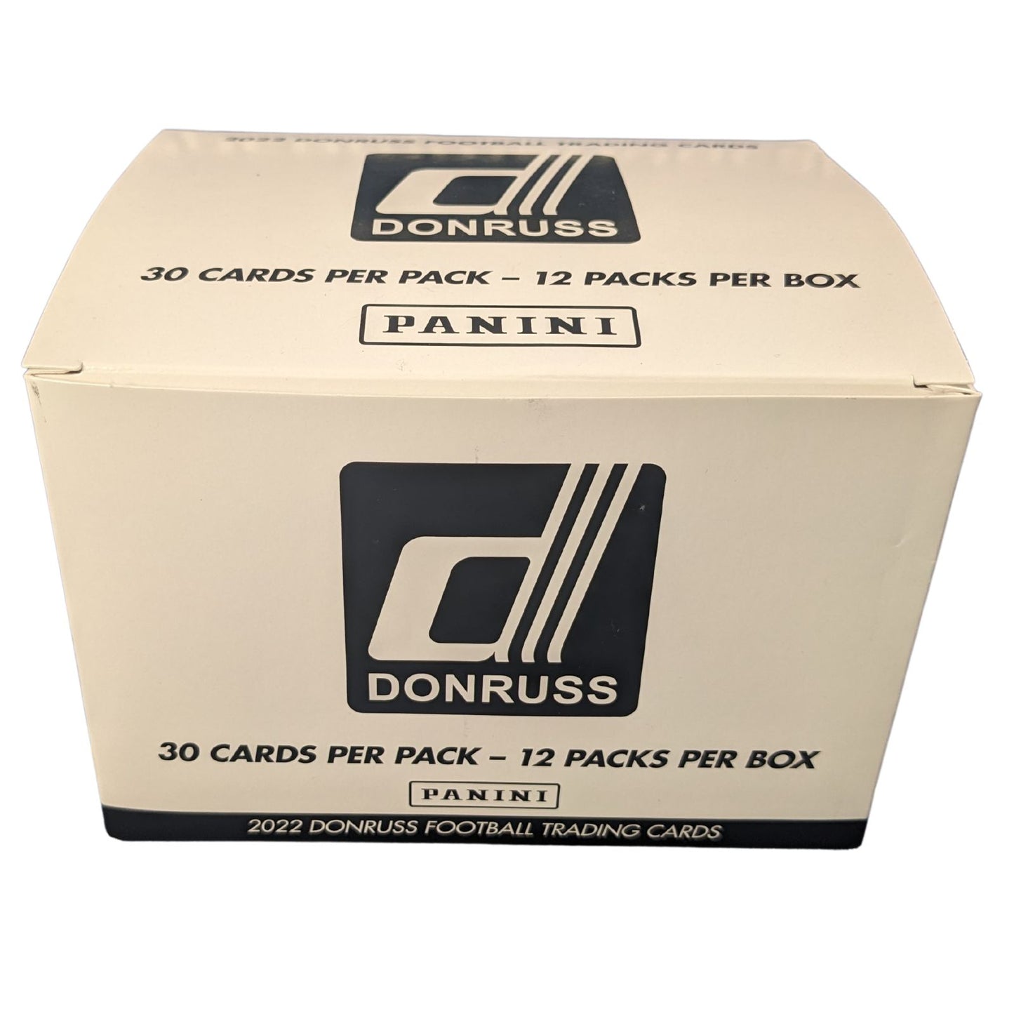 2022 Panini Donruss Fußball-Cello / Value / Fat Pack, volle Box (12 Packungen) 